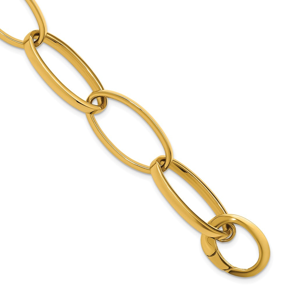 14K Gelbgold Poliert Glieder Armband