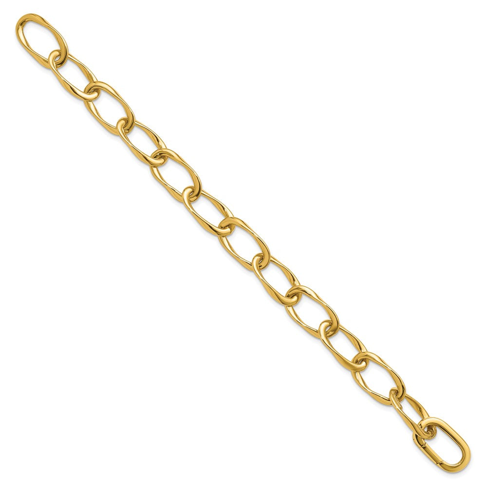 14K Gelbgold Poliert Glieder Armband