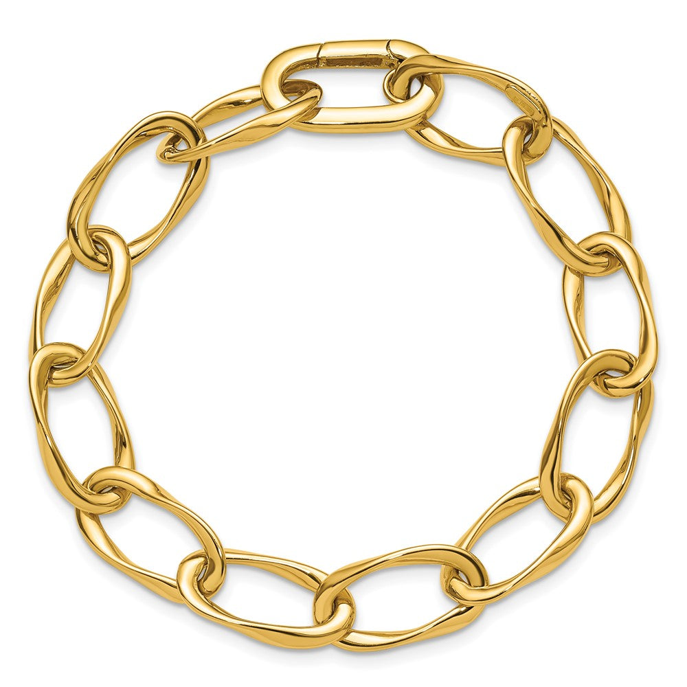 14K Gelbgold Poliert Glieder Armband
