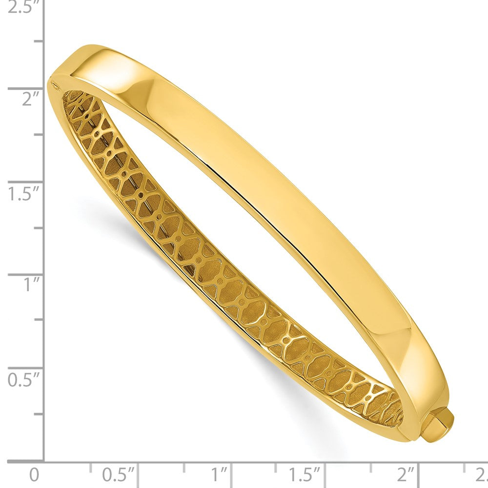 14K Gelbgold Poliert Klappbar Armreif