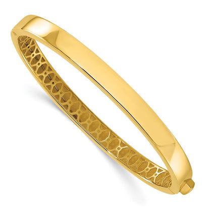 14K Gelbgold Poliert Klappbar Armreif