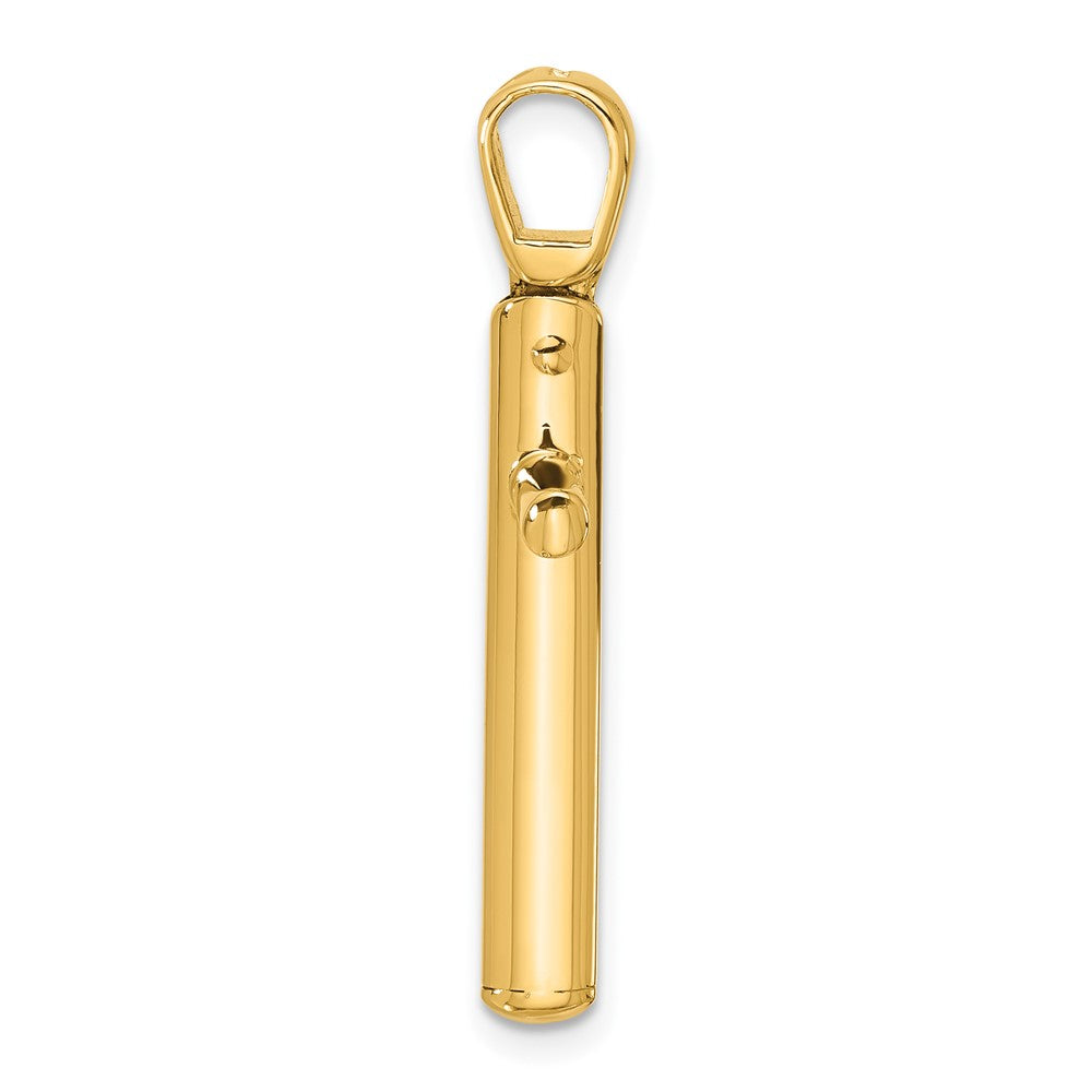 14K Gelbgold Poliert Kreuz Anhänger