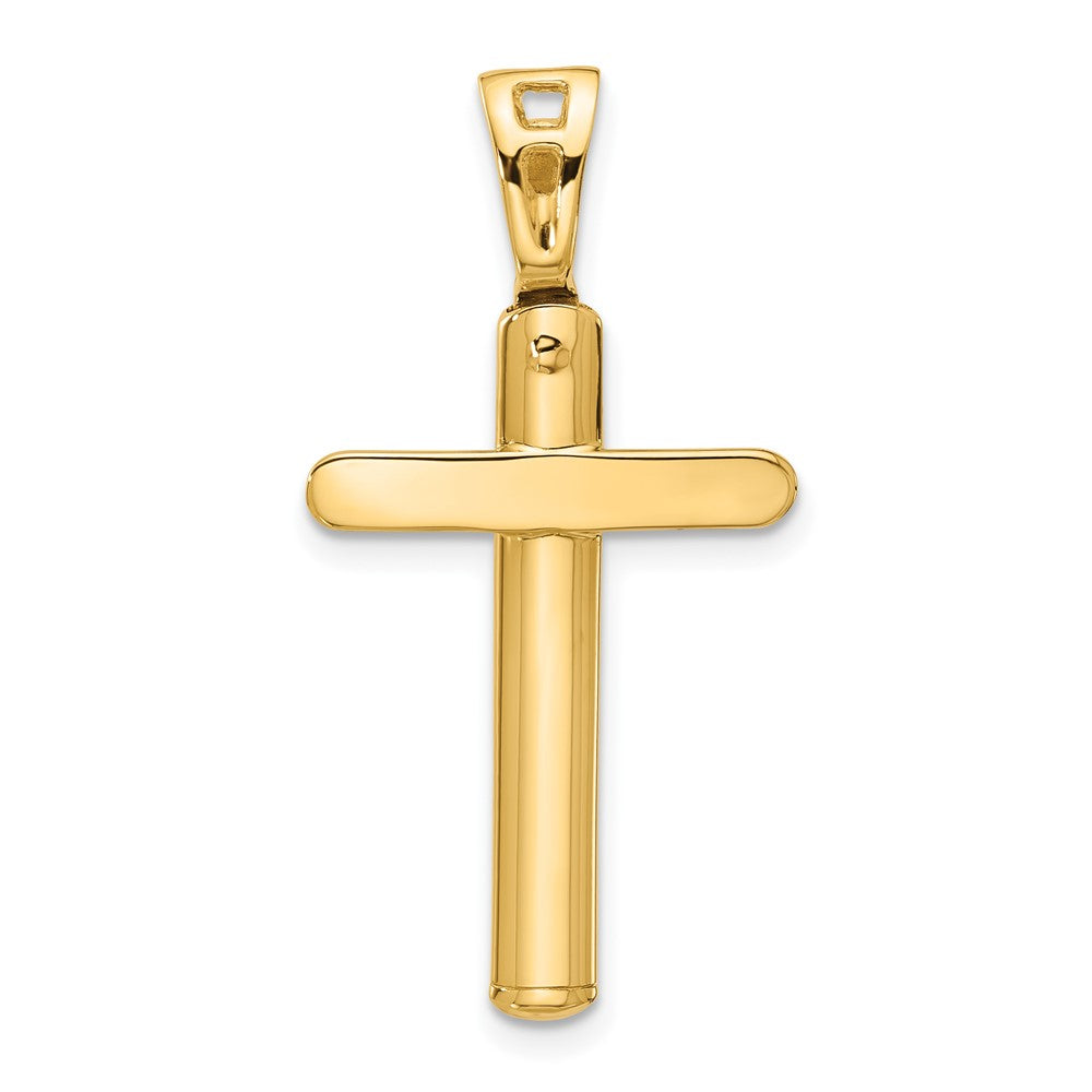 14K Gelbgold Poliert Kreuz Anhänger