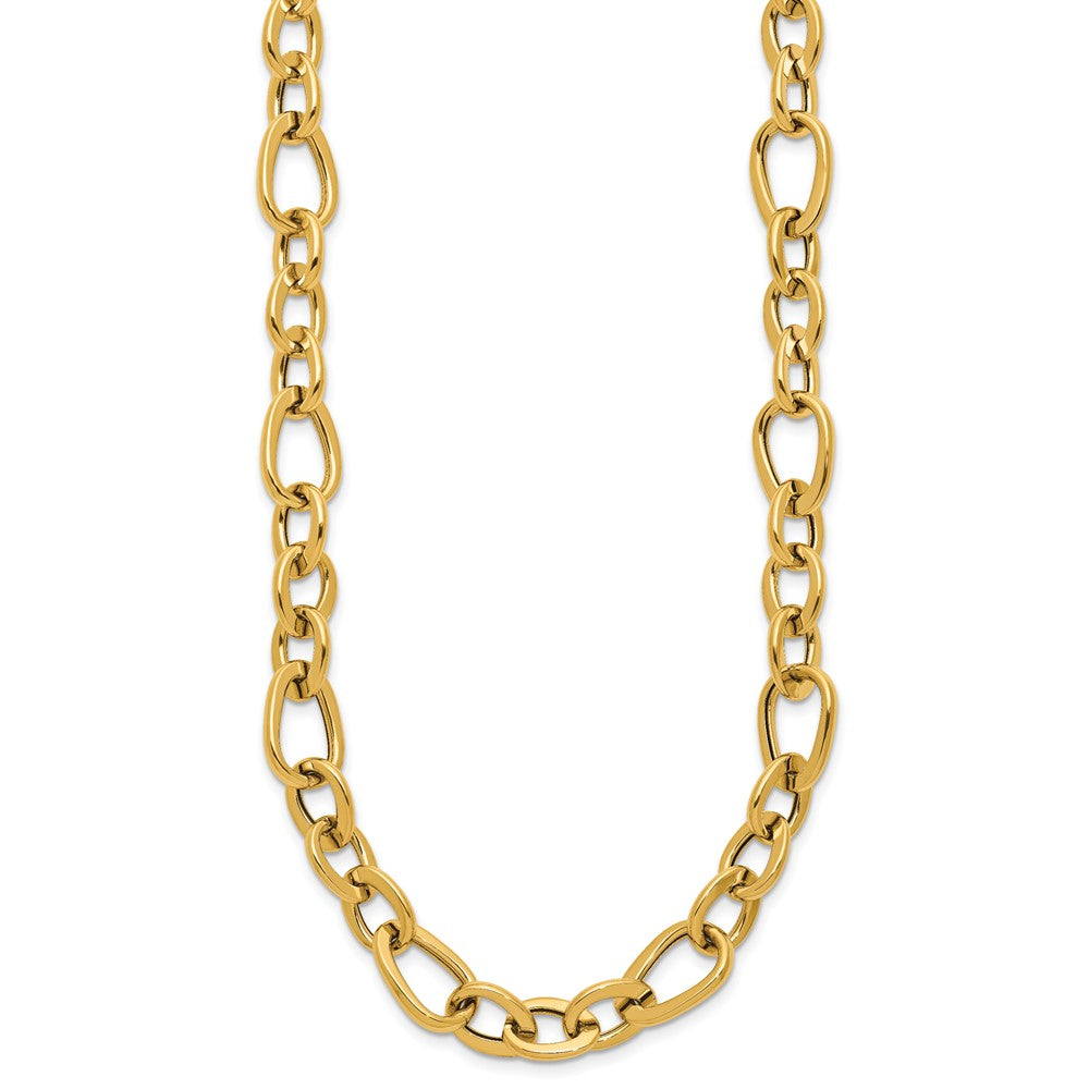 14K Gelbgold Poliert Fantasieglieder Halskette