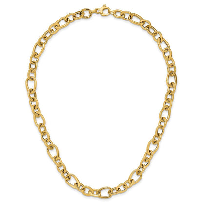14K Gelbgold Poliert Fantasieglieder Halskette