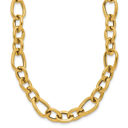 14K Gelbgold Poliert Fantasieglieder Halskette