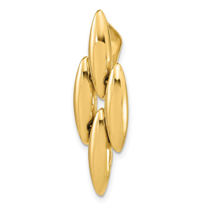 14K Gelbgold Poliert Fantasie Anhänger