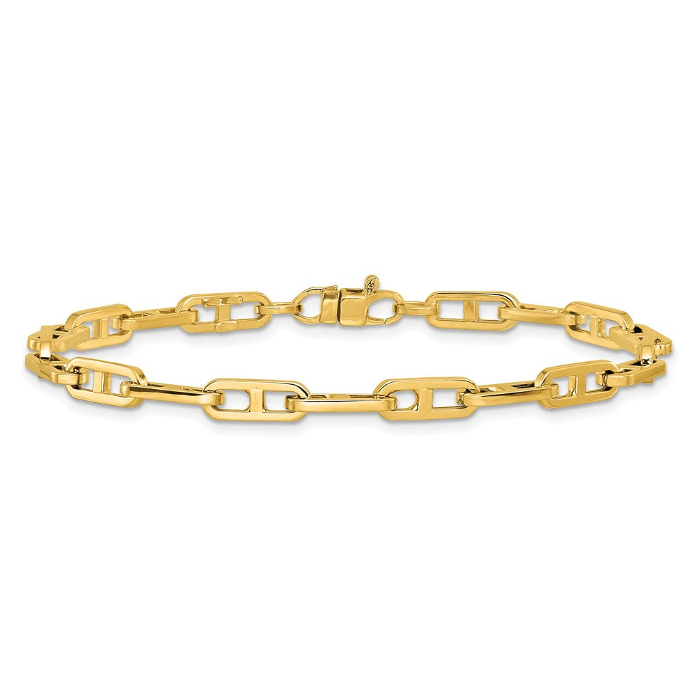14K Gelbgold Poliert Fantasieglieder Armband