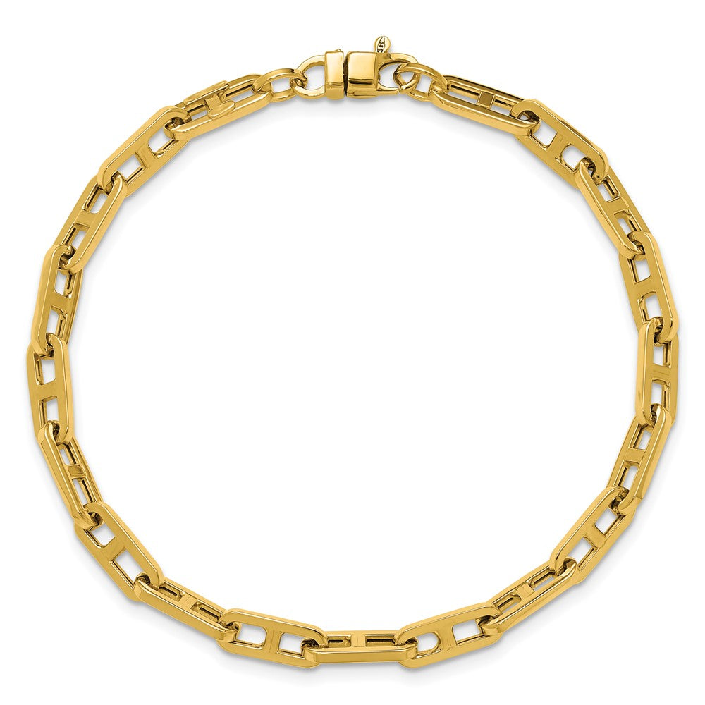 14K Gelbgold Poliert Fantasieglieder Armband