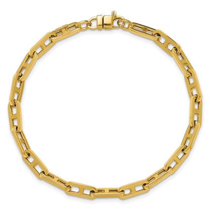 14K Gelbgold Poliert Fantasieglieder Armband