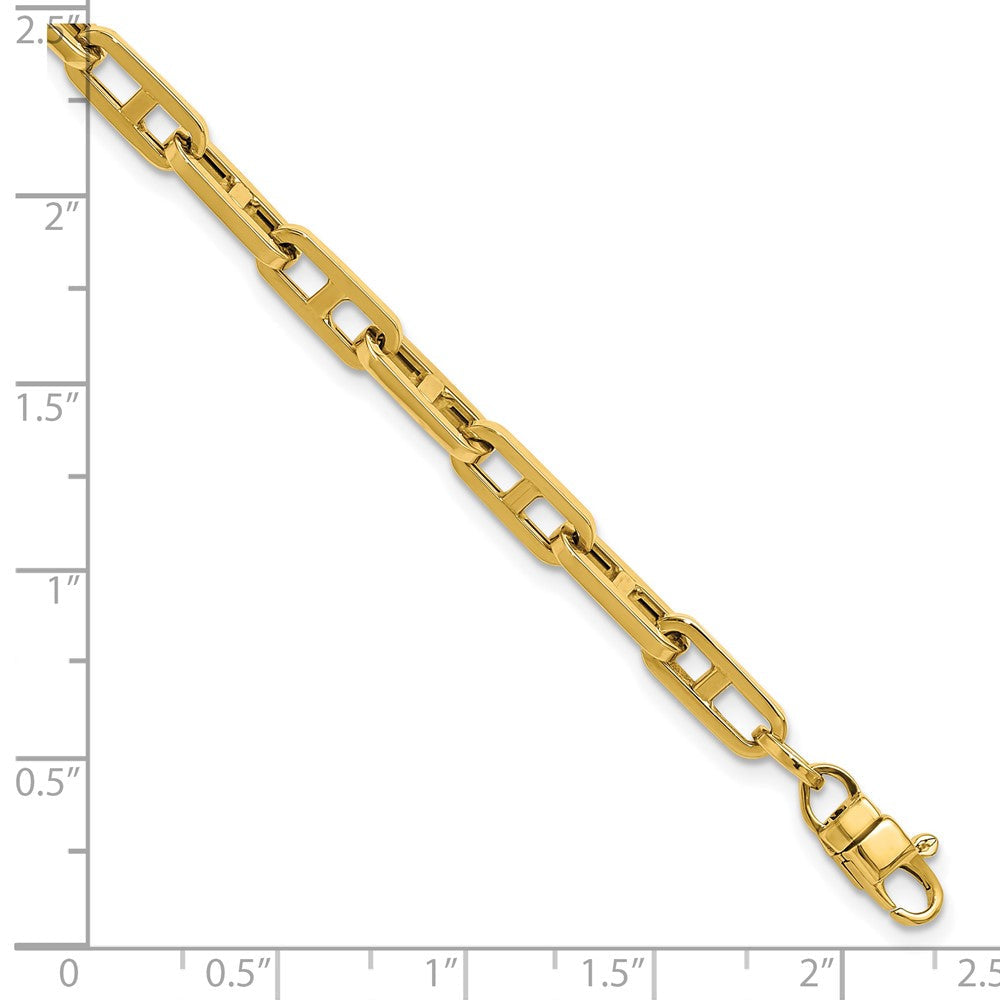 14K Gelbgold Poliert Fantasieglieder Armband