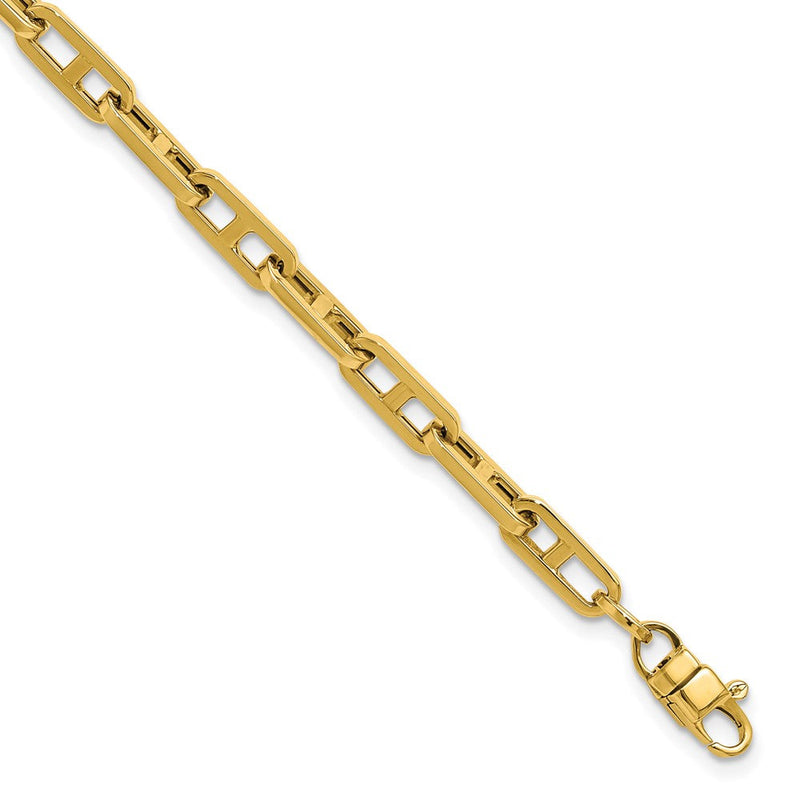 14K Gelbgold Poliert Fantasieglieder Armband