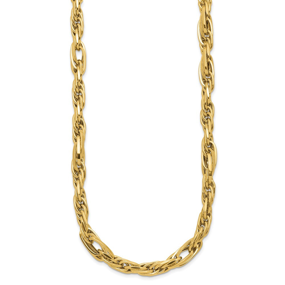 14K Gelbgold Poliert Fantasieglieder Halskette