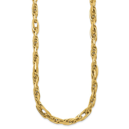 14K Gelbgold Poliert Fantasieglieder Halskette