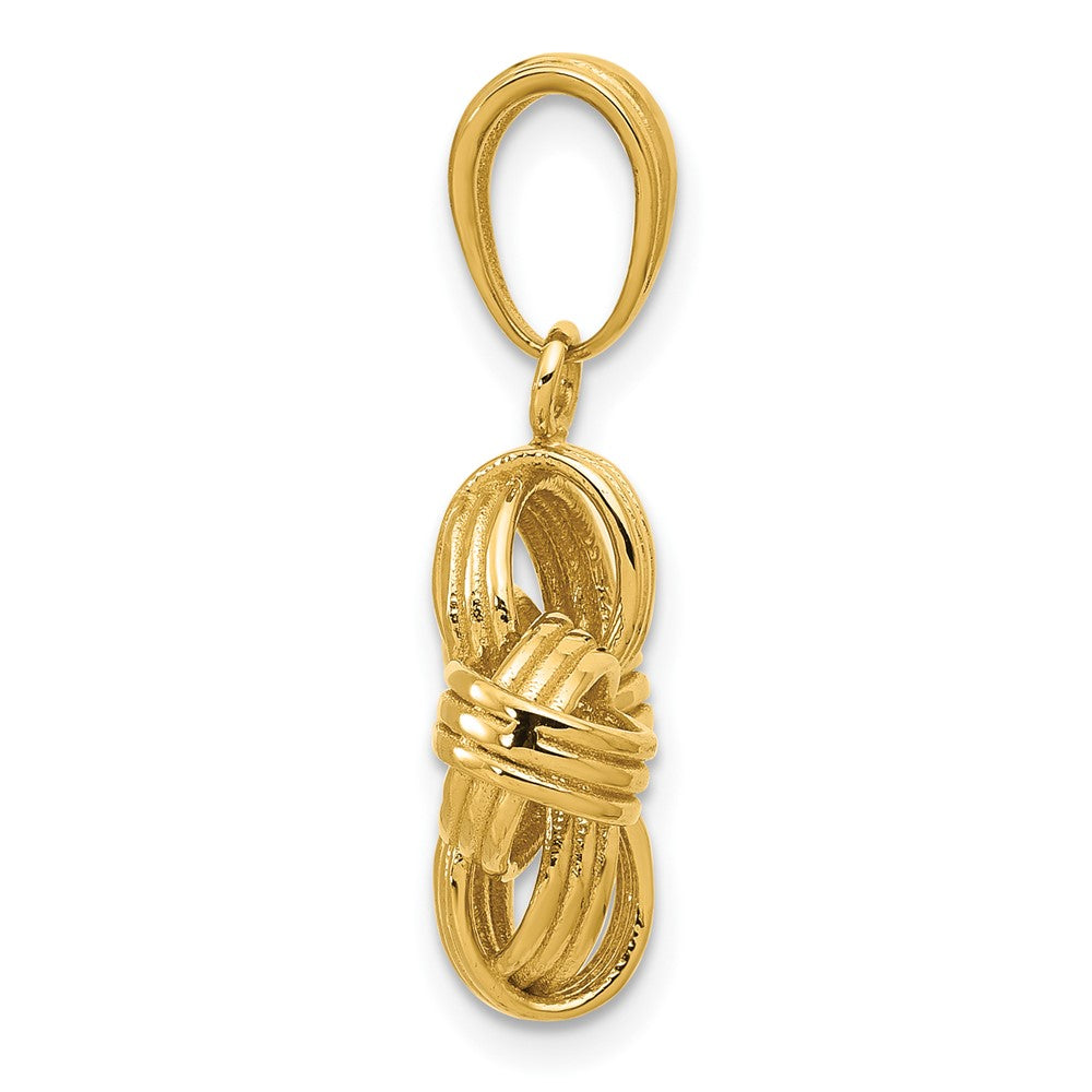 14K Gelbgold Poliert Fantasie Anhänger