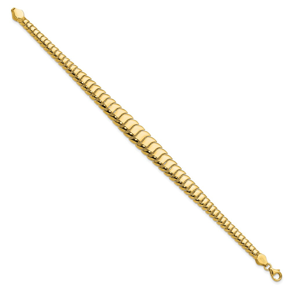 14K Gelbgold Poliert Fantasie Abgestuft Armband