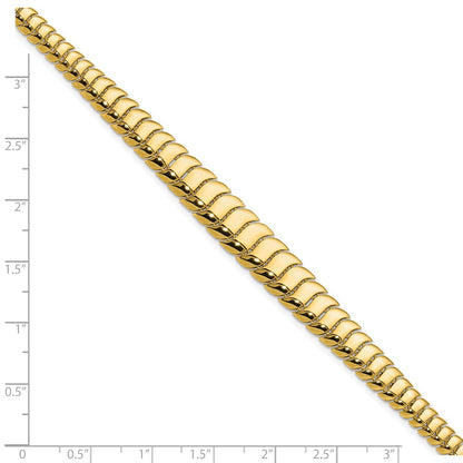 14K Gelbgold Poliert Fantasie Abgestuft Armband