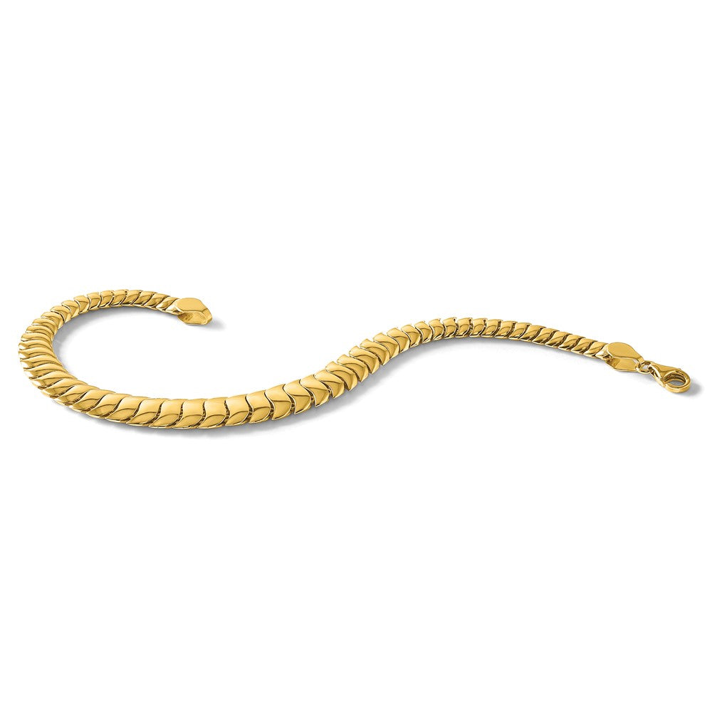 14K Gelbgold Poliert Fantasie Abgestuft Armband