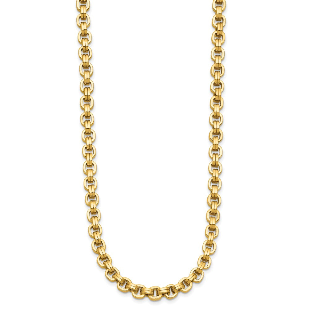 14K Gelbgold Poliert Fantasieglieder Halskette