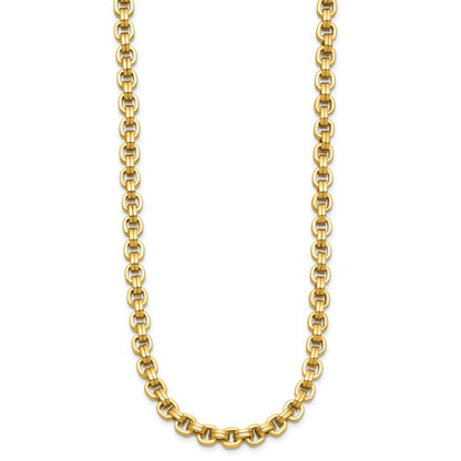 14K Gelbgold Poliert Fantasieglieder Halskette