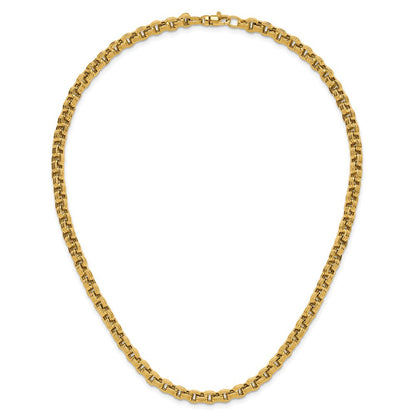 14K Gelbgold Poliert Fantasieglieder Halskette