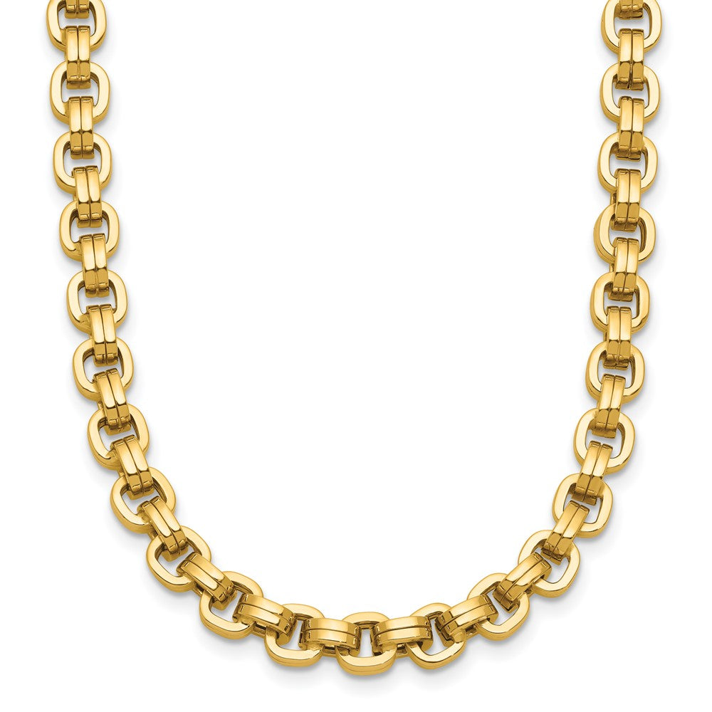 14K Gelbgold Poliert Fantasieglieder Halskette