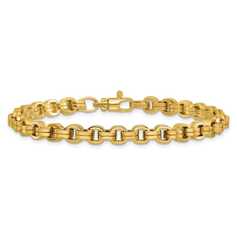 14K Gelbgold Poliert Fantasieglieder Armband