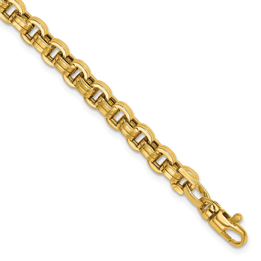 14K Gelbgold Poliert Fantasieglieder Armband