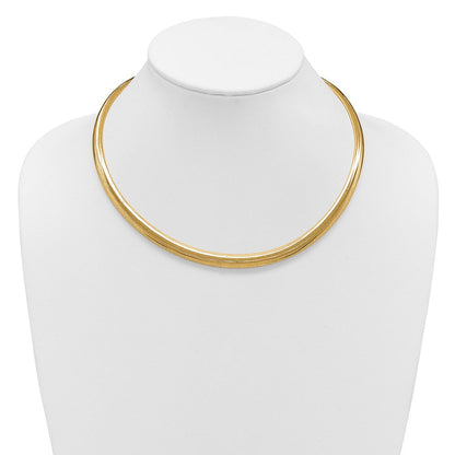 14K Gelbgold Poliert Abgestuft Dehnbar Halskette