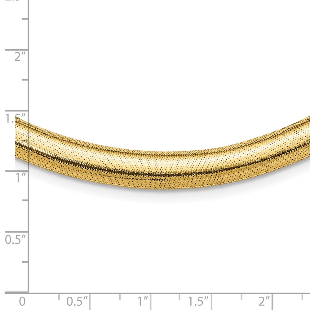 14K Gelbgold Poliert Abgestuft Dehnbar Halskette