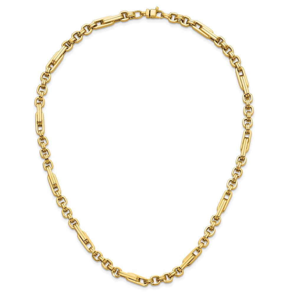 14K Gelbgold Poliert Fantasieglieder Halskette