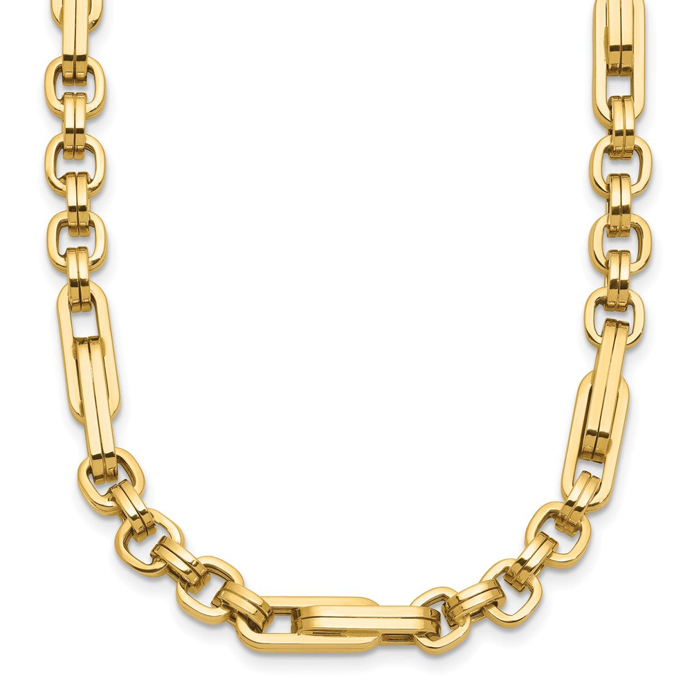 14K Gelbgold Poliert Fantasieglieder Halskette