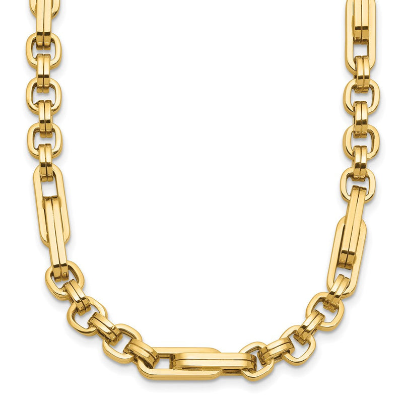 14K Gelbgold Poliert Fantasieglieder Halskette