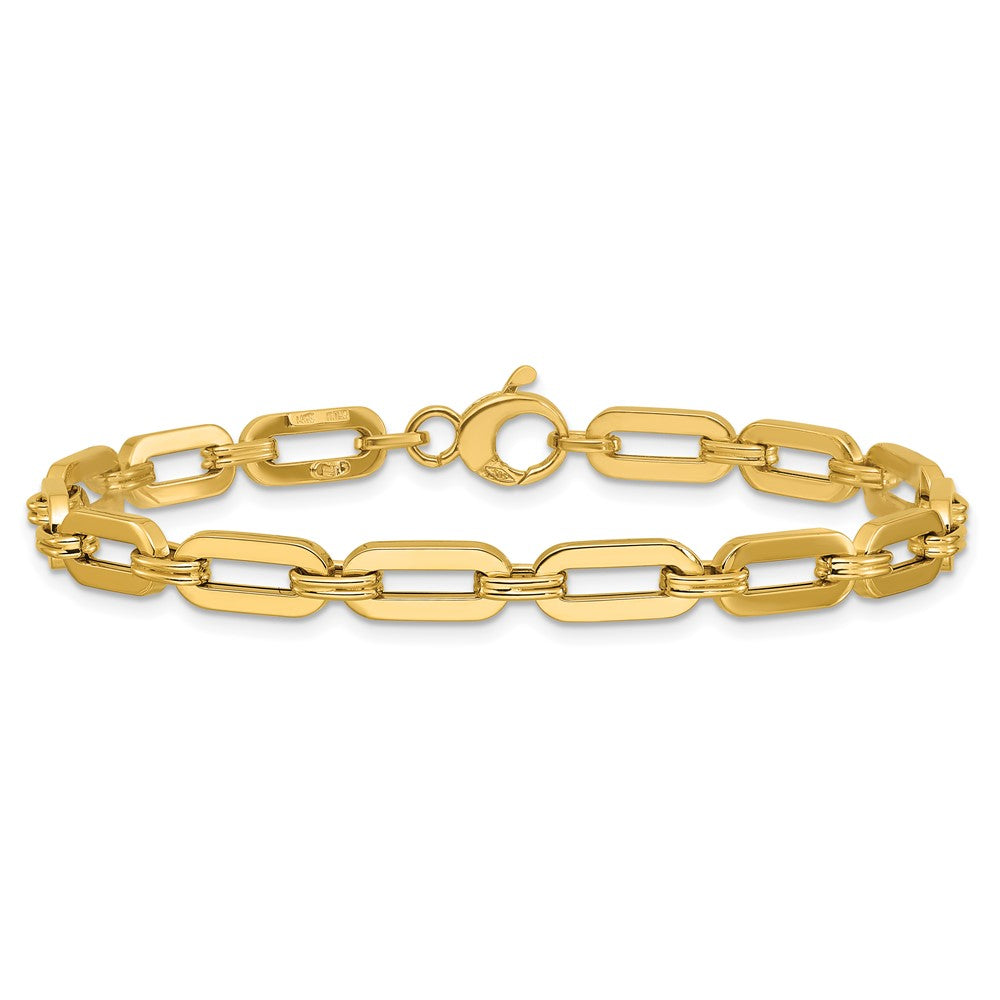 14K Gelbgold Poliert Fantasieglieder Armband