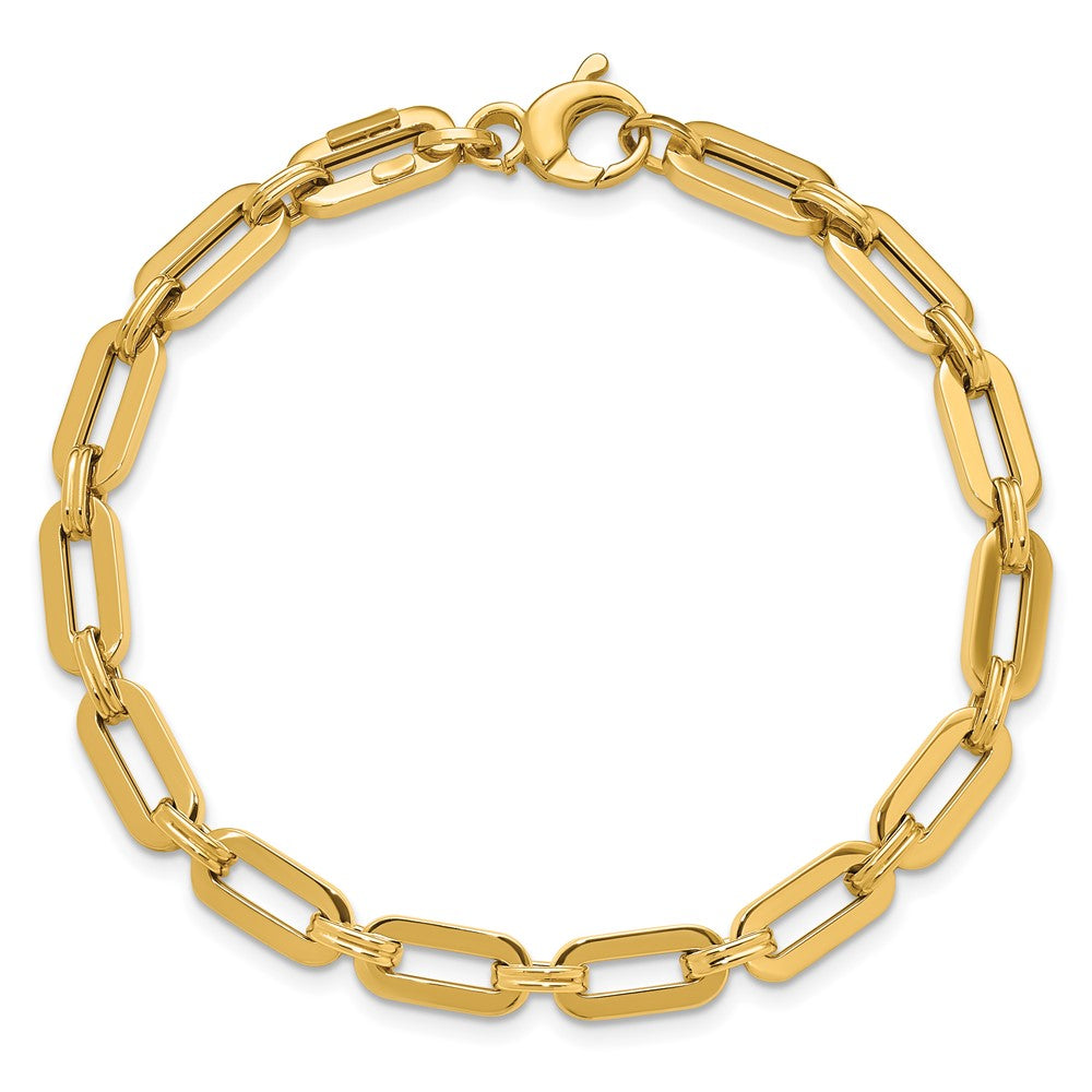 14K Gelbgold Poliert Fantasieglieder Armband