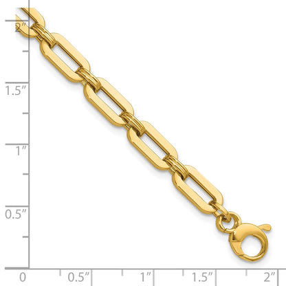 14K Gelbgold Poliert Fantasieglieder Armband