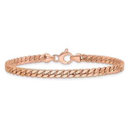 14K Roségold Poliert Fantasie Panzer Glieder Armband