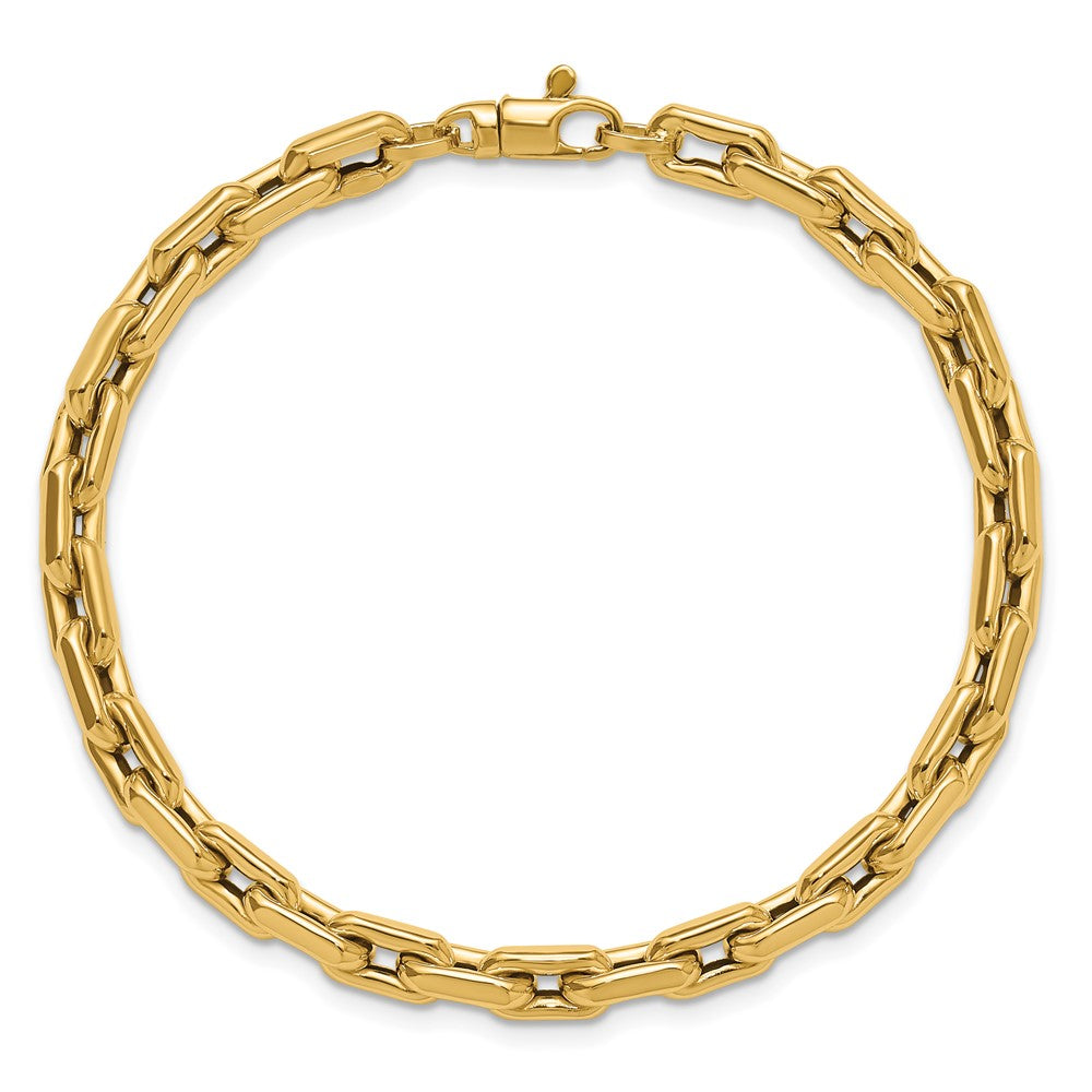 14K Gelbgold Poliert Fantasieglieder Armband