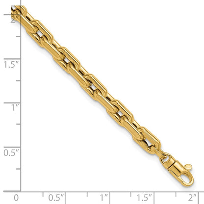 14K Gelbgold Poliert Fantasieglieder Armband