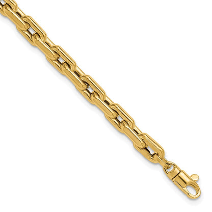 14K Gelbgold Poliert Fantasieglieder Armband