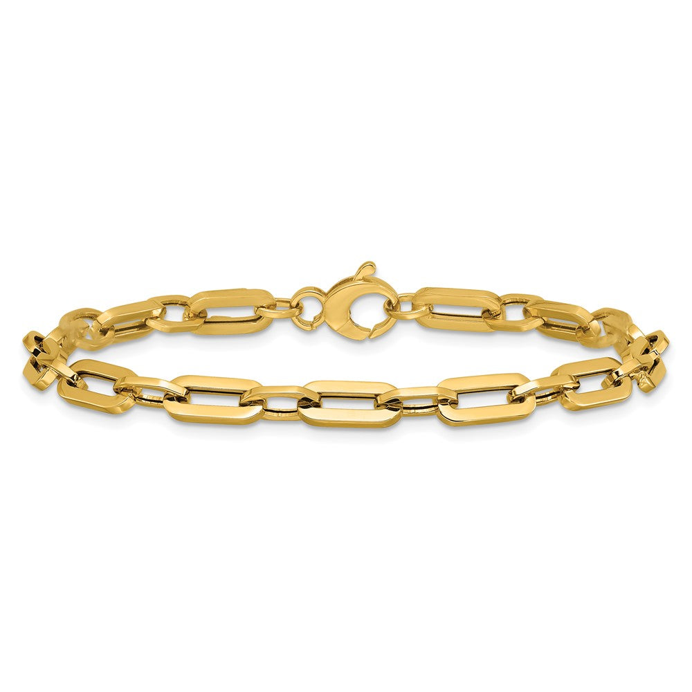 14K Gelbgold Poliert Fantasieglieder Armband
