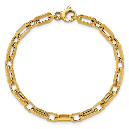14K Gelbgold Poliert Fantasieglieder Armband