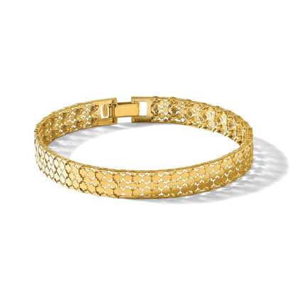 14K Gelbgold Poliert Fantasie Armband