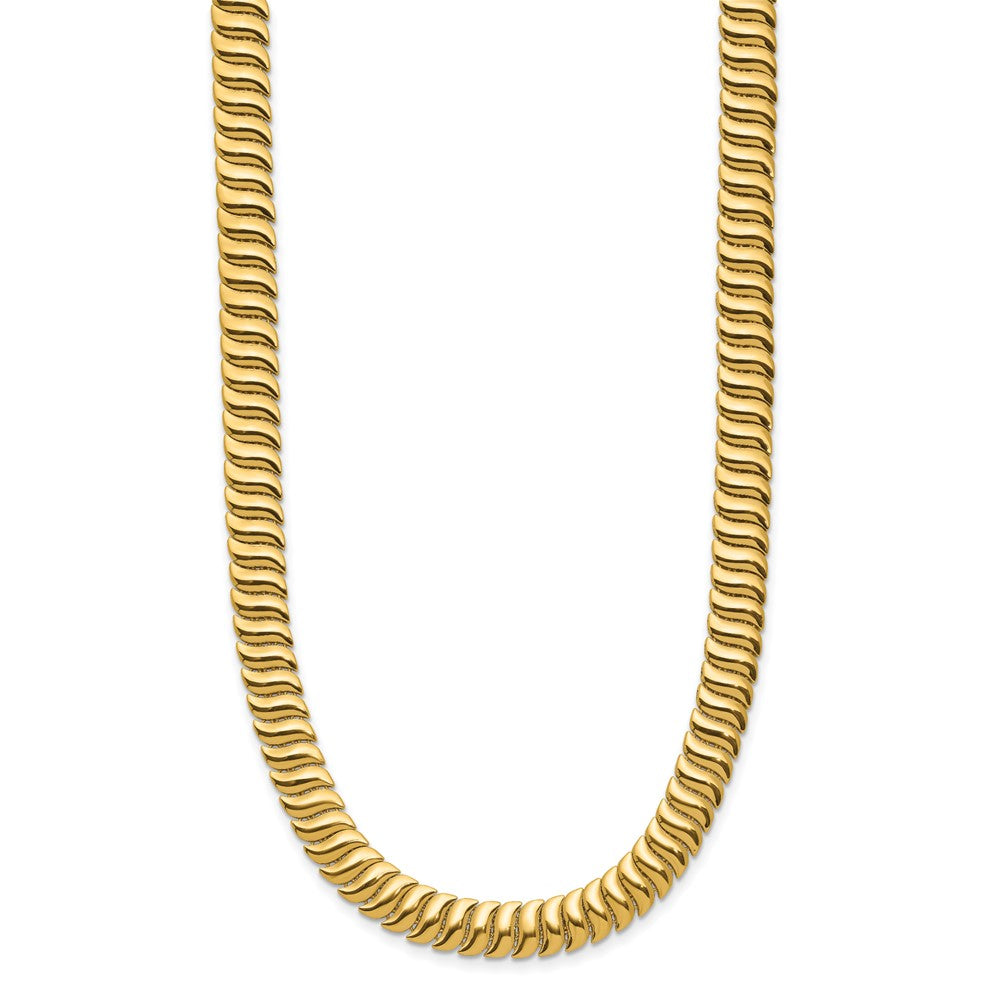 14K Gelbgold Poliert Fantasieglieder Halskette