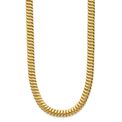 14K Gelbgold Poliert Fantasieglieder Halskette