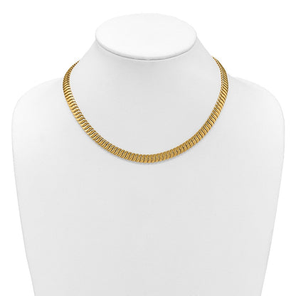 14K Gelbgold Poliert Fantasieglieder Halskette
