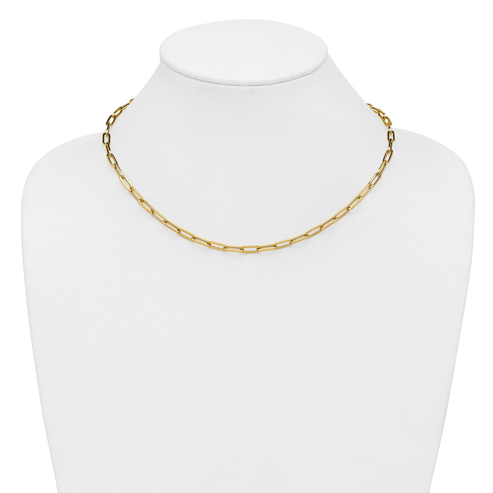 14K Gelbgold Poliert Fantasieglieder Halskette