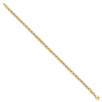 7.5 Zoll 14K Poliert Glieder Armband
