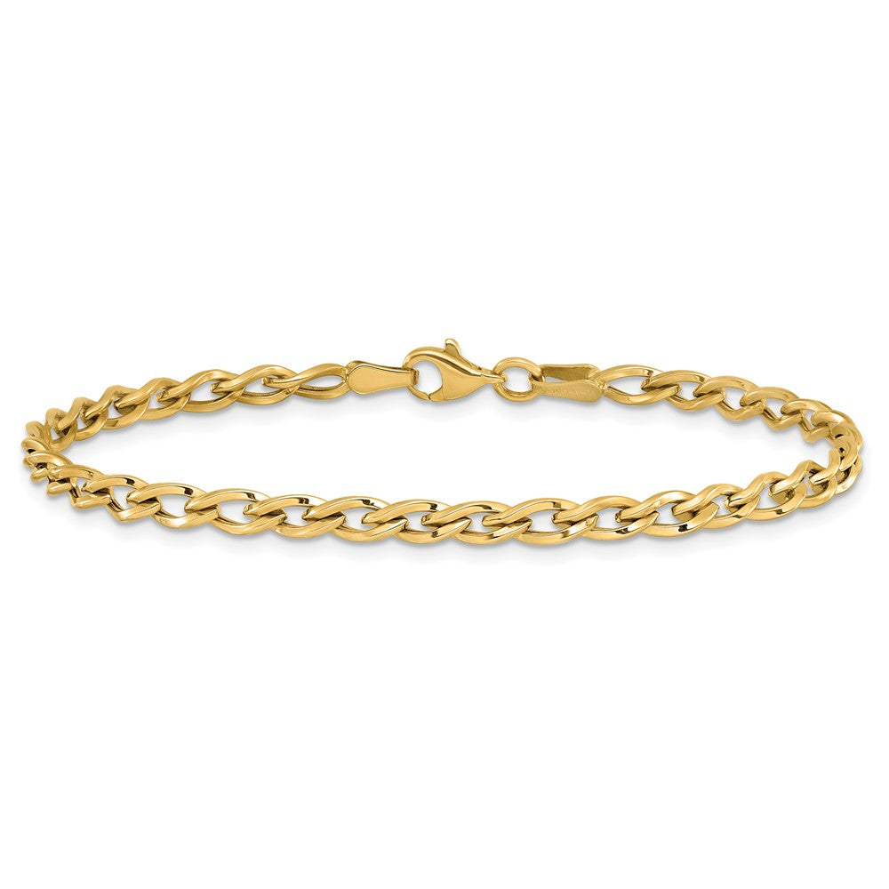 7.5 Zoll 14K Poliert Glieder Armband