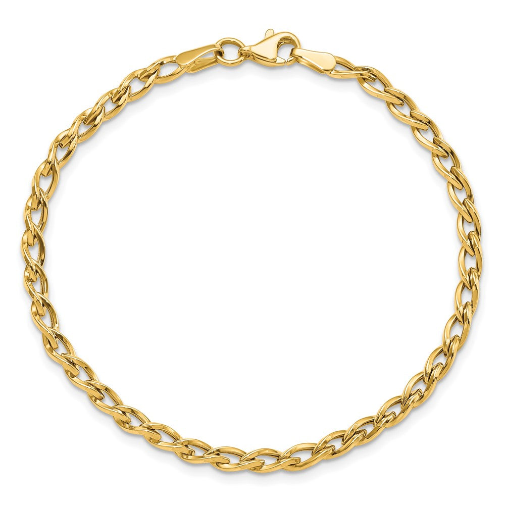 7.5 Zoll 14K Poliert Glieder Armband